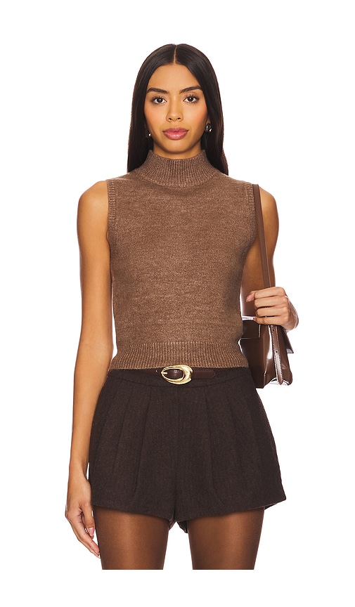 Stitches & Stripes Remy Sleeveless Top in Brown. - S also in