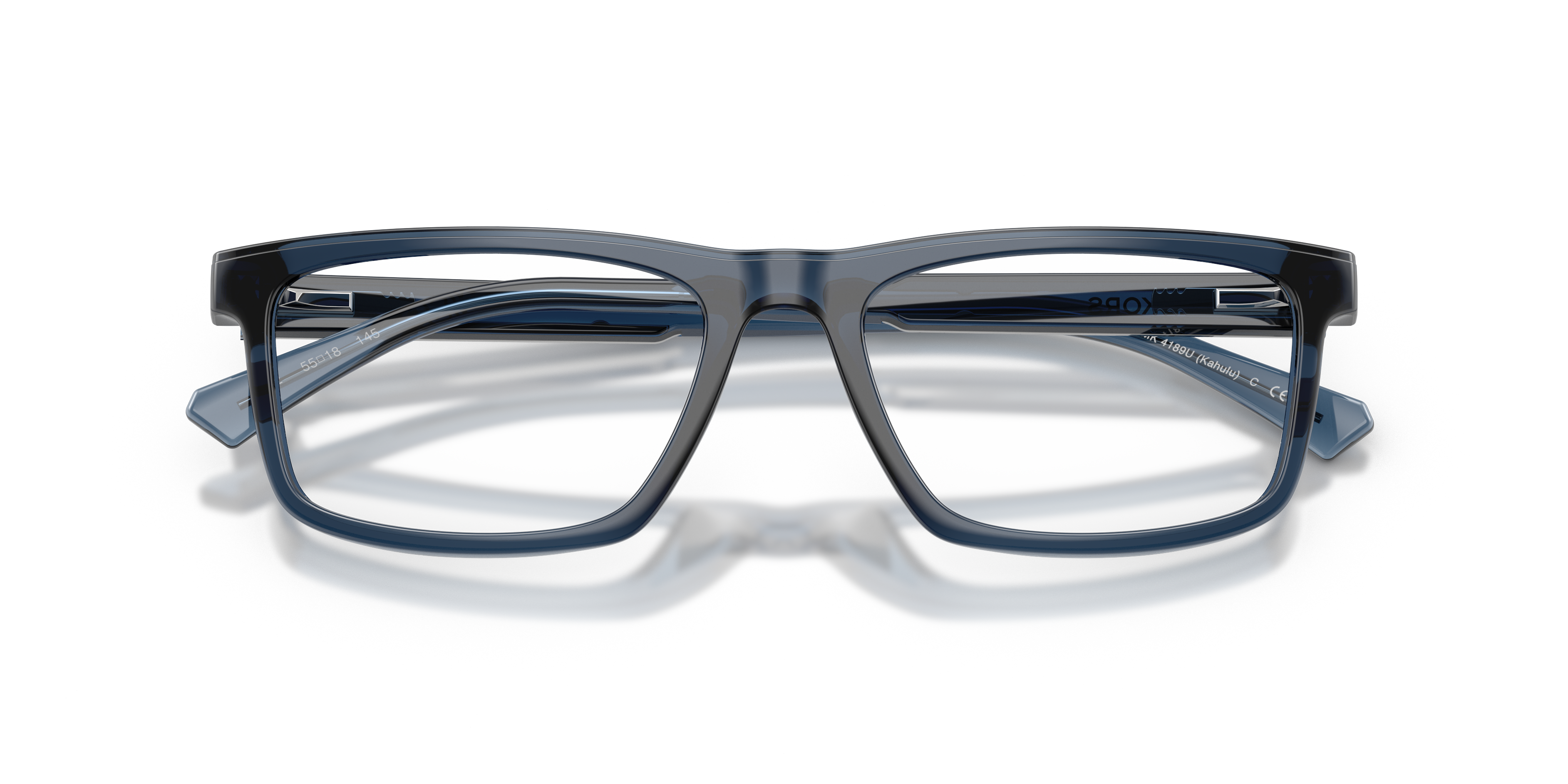 Michael Kors Hombre Michael Kors MK4189U KAHULU 3002 Monturas ópticas Inyectado Azul Transparente Cuadrada Norma