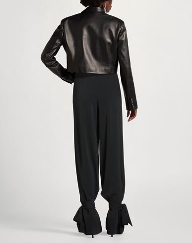 Mônot Woman Pants Black Size 14 Triacetate, Polyester