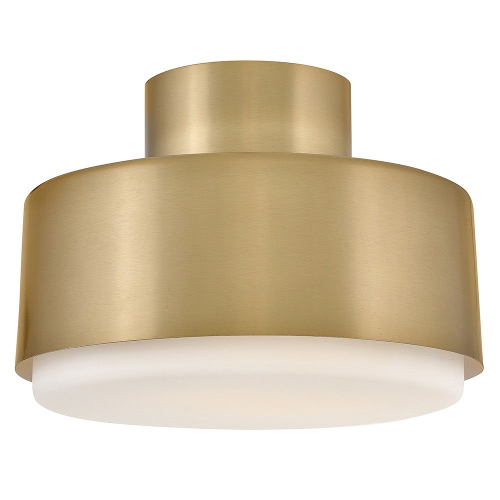 Lacquered Brass LED Semi-Flush Mount from the Cedric Collection