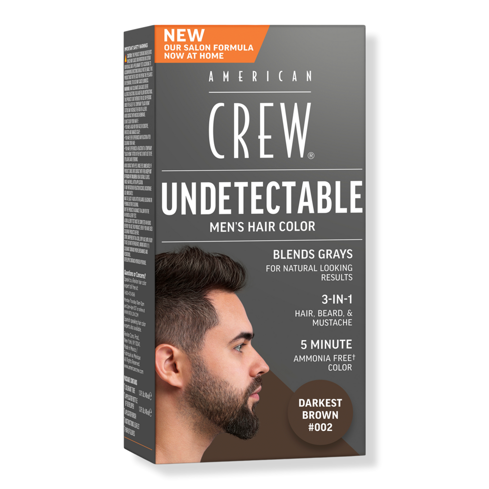 Undetectable Men's Hair Color Demi-Permanent Hair Dye - Darkest Brown