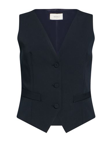 Woman Tailored Vest Navy Size S Polyester, Viscose, Elastane