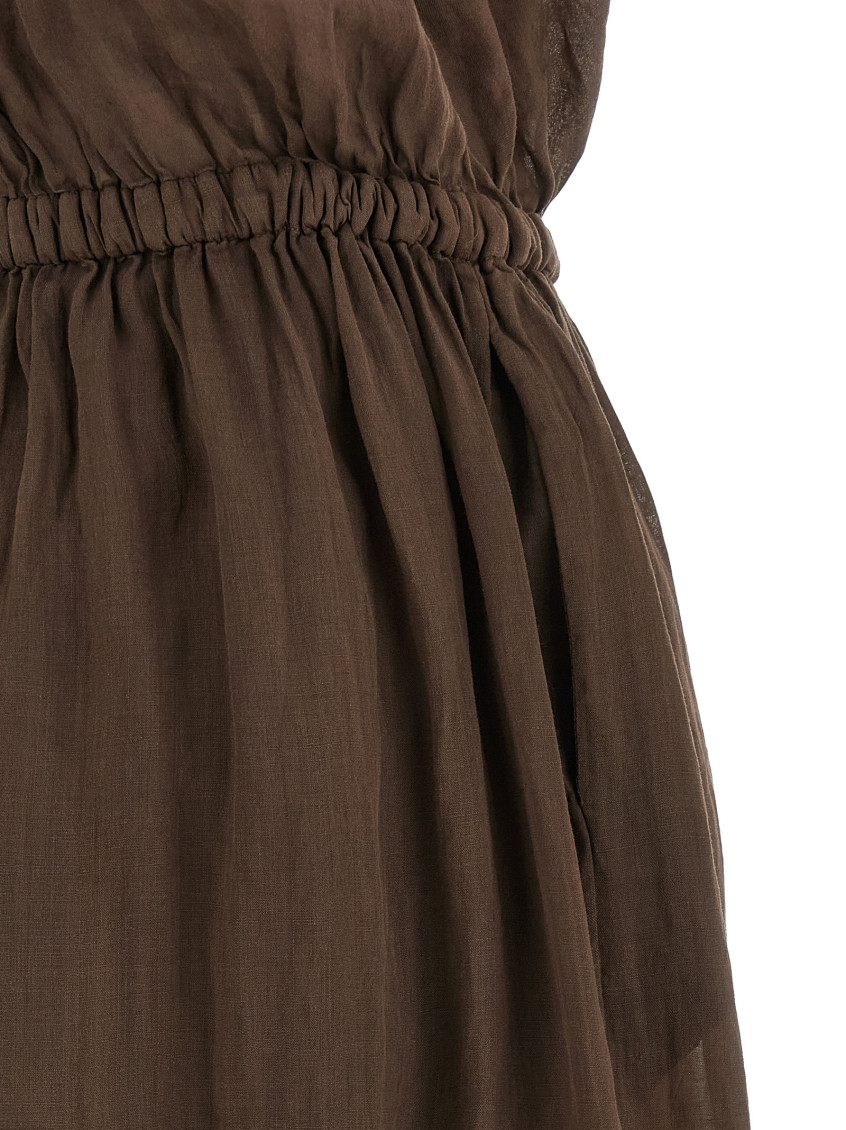 () Linen Blend Dress
