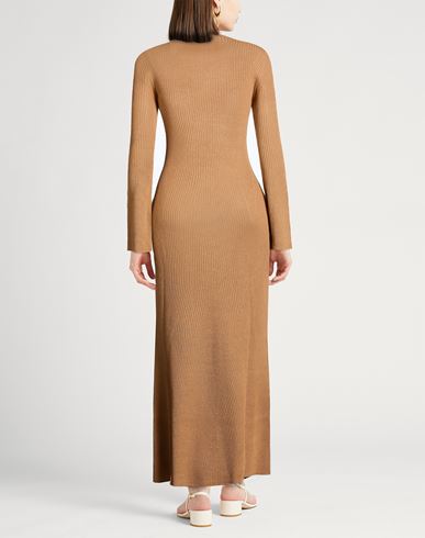 Woman Maxi dress Camel Size S Merino Wool