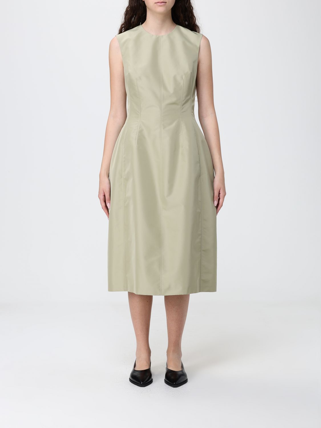 Calf Length Sleeveless Dress