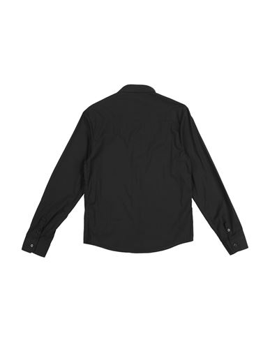 Kid Boy Shirt Black Size 10 Cotton, Polyamide, Elastane