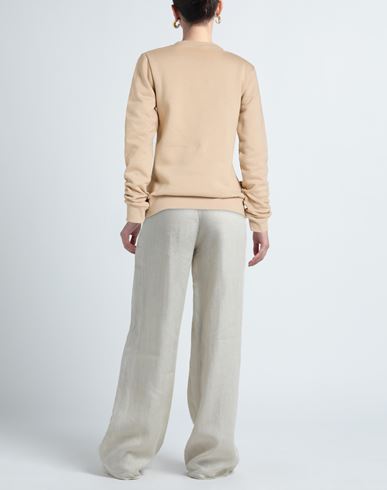 Woman Sweatshirt Beige Size L Cotton