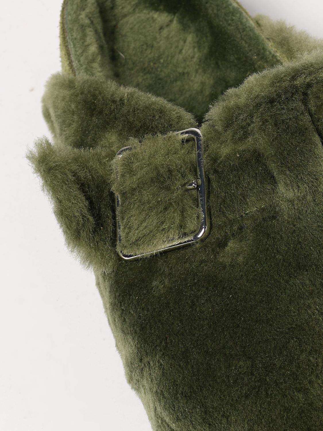 Birkenstock Boston 1774 Slipper mit Shearling - Grün
