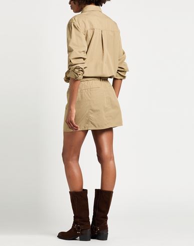 Icon Woman Mini dress Camel Size 4 Cotton