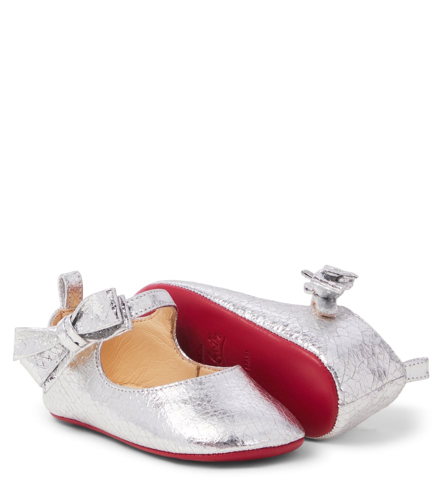 Christian Louboutin Kids Baby Lou Babe leather Mary Jane flats
