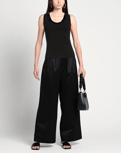 Woman Top Black Size 2 Viscose, Polyester, Elastane