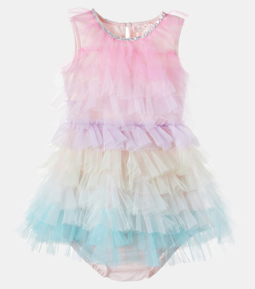 Baby Rainbow Reverie dress and bloomers set