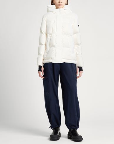 Peuterey Woman Puffer Off white Size 6 Polyamide