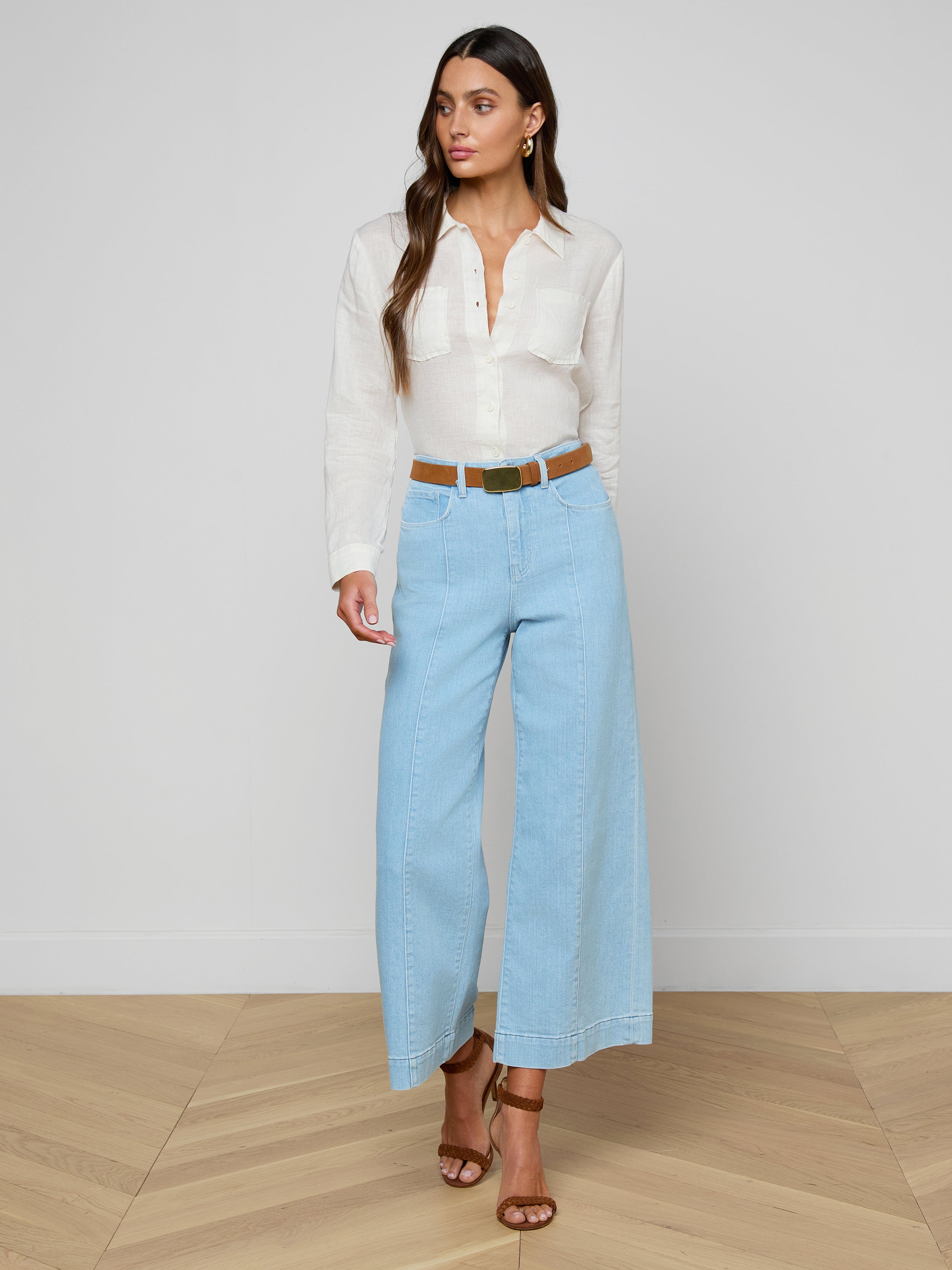 Houston Cropped Wide-Leg Jean In Bayridge
