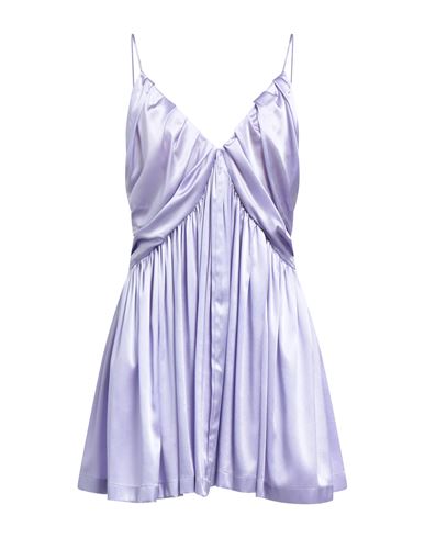 Woman Mini dress Mauve Size 2 Silk, Elastane