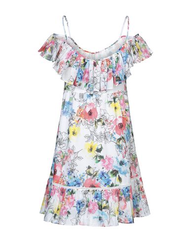 Woman Midi dress White Size M Cotton