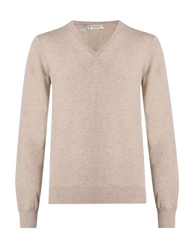Man Sweater Beige Size 40 Cashmere