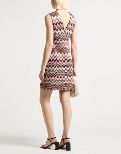 Woman Mini dress Fuchsia Size 10 Cotton, Viscose