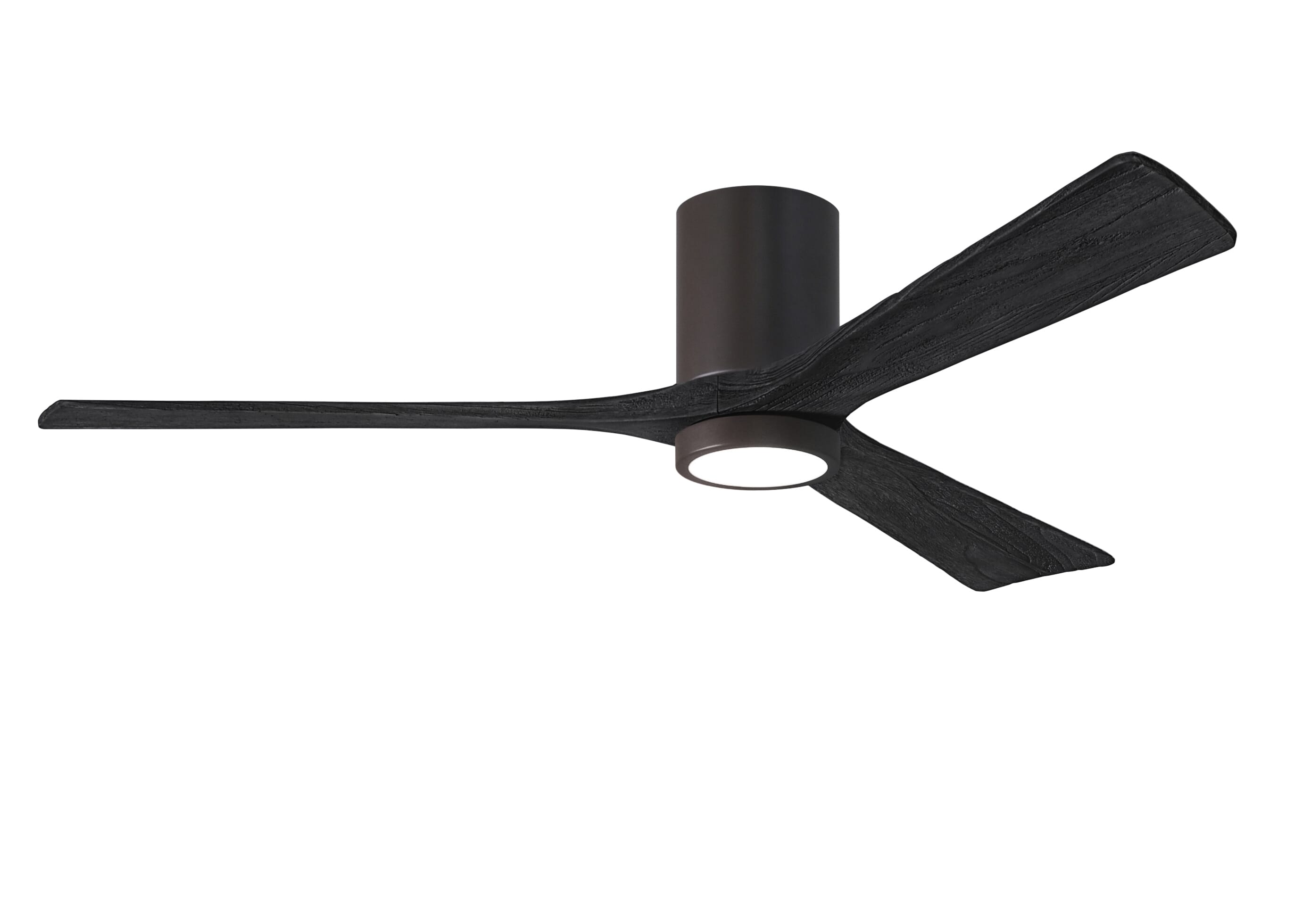 Irene 6-Speed " Ceiling Fan w/ Integrated Light Kit in Textured Bronze with Matte Black blade
