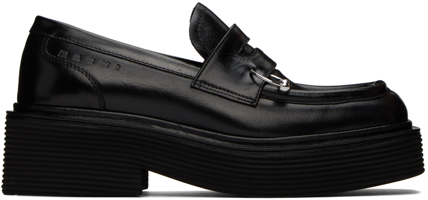 Marni Black Piercing Loafers