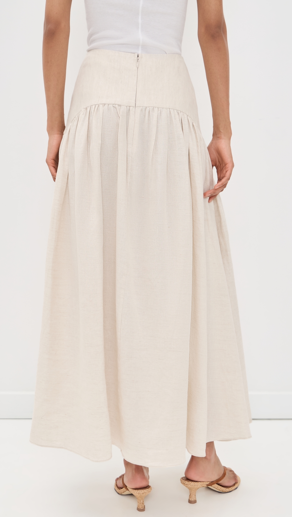 Procida Linen Skirt Natural