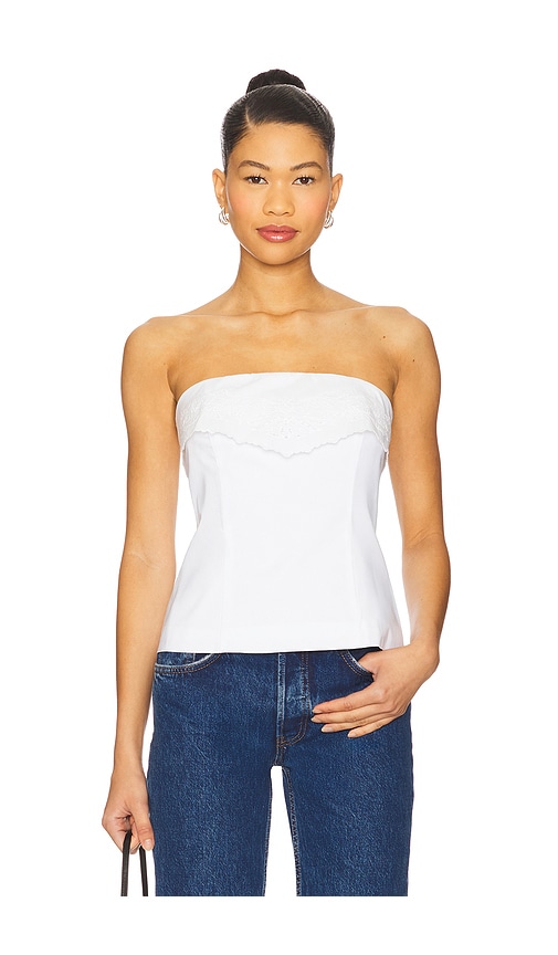 Camila Coelho OBERTEIL ANSELA in White. Größe XS. Also in L, M, S