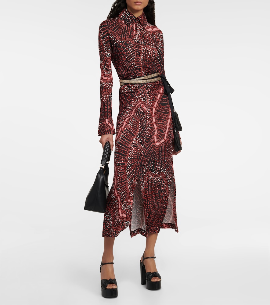 Claudia printed shirt dress