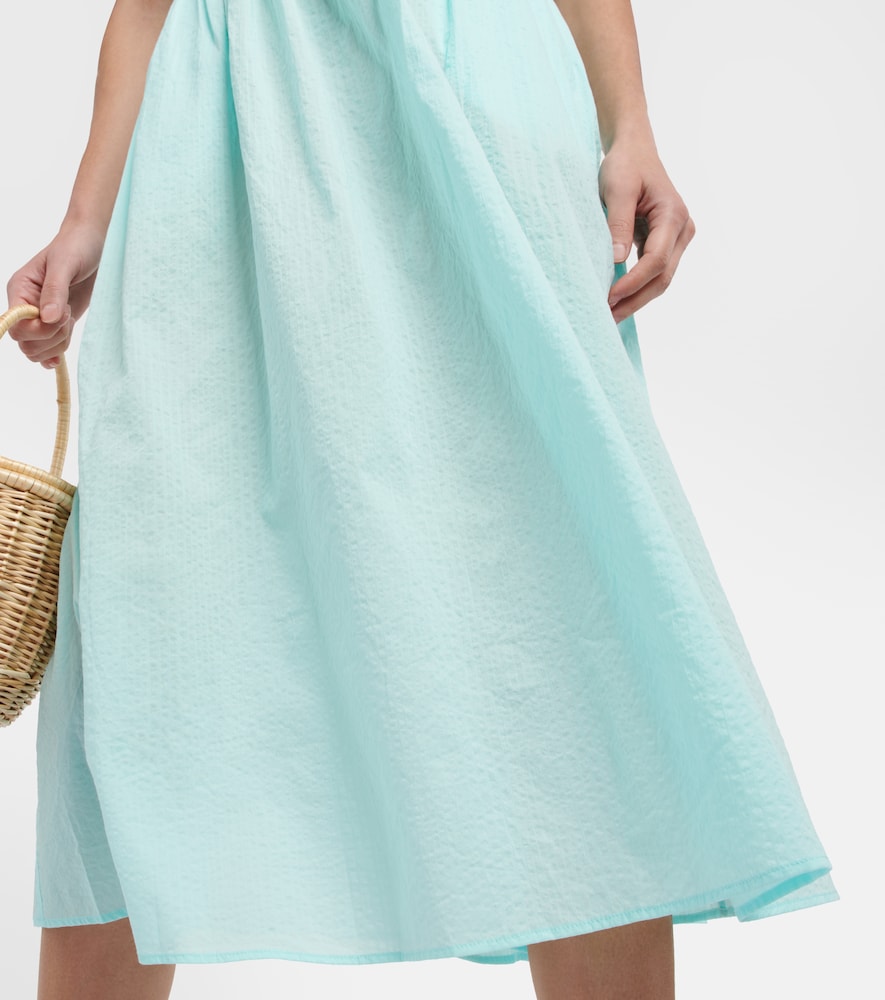 Marysia Cutout cotton midi dress