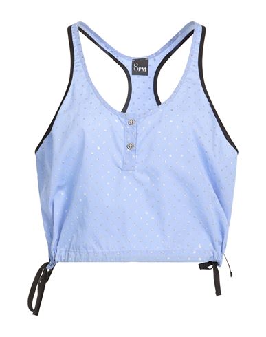 Woman Top Light blue Size XS Cotton, Polyester