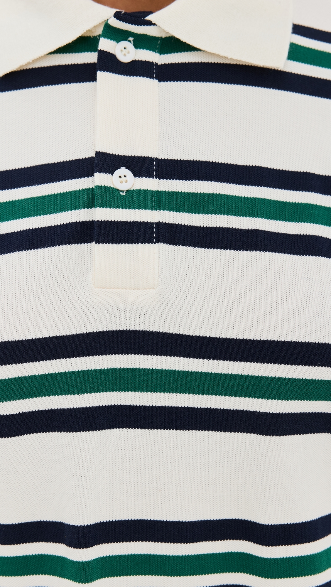 Leisure Long Sleeve Polo Ivory Moss