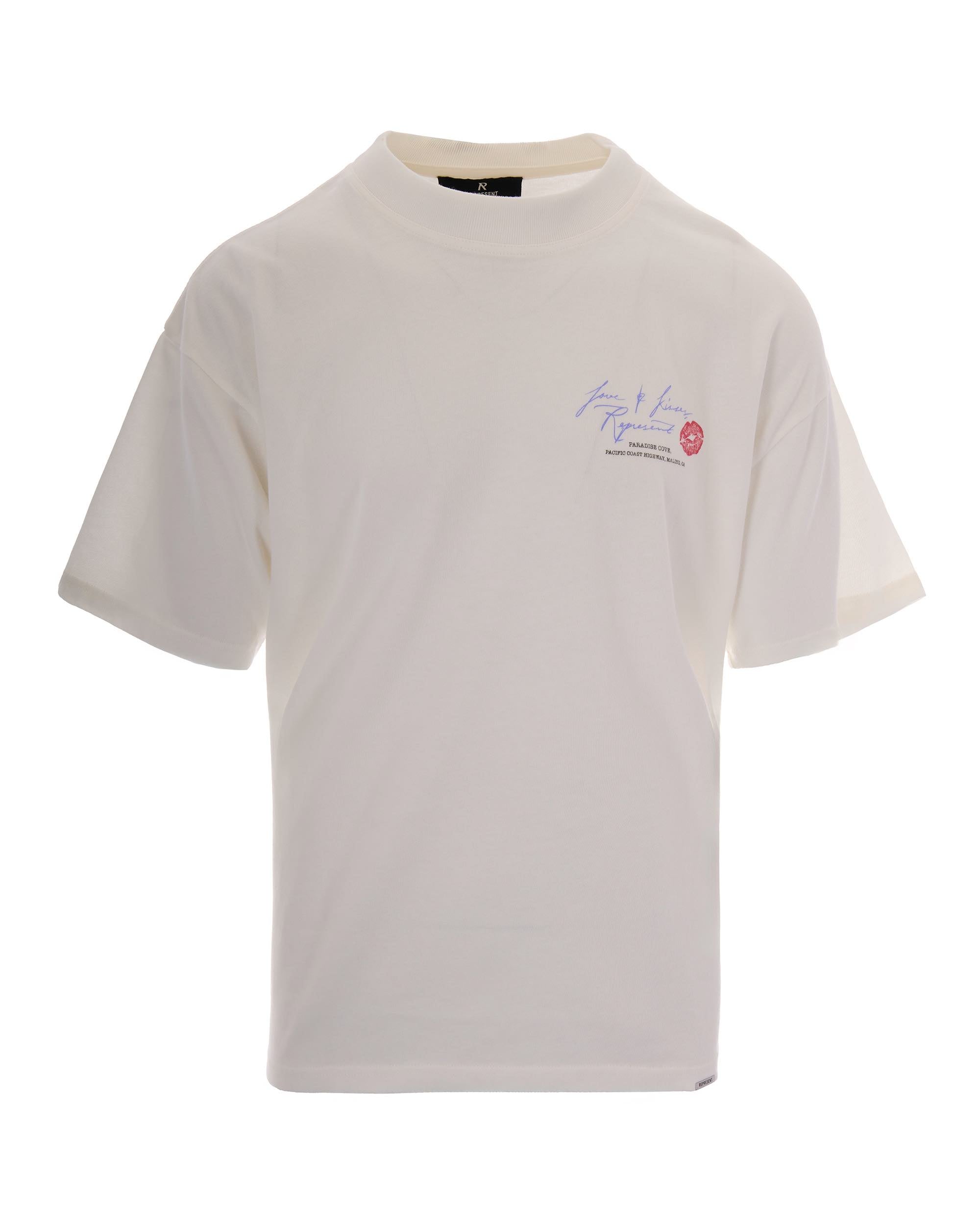 Graphic Print Cotton T-Shirt — White