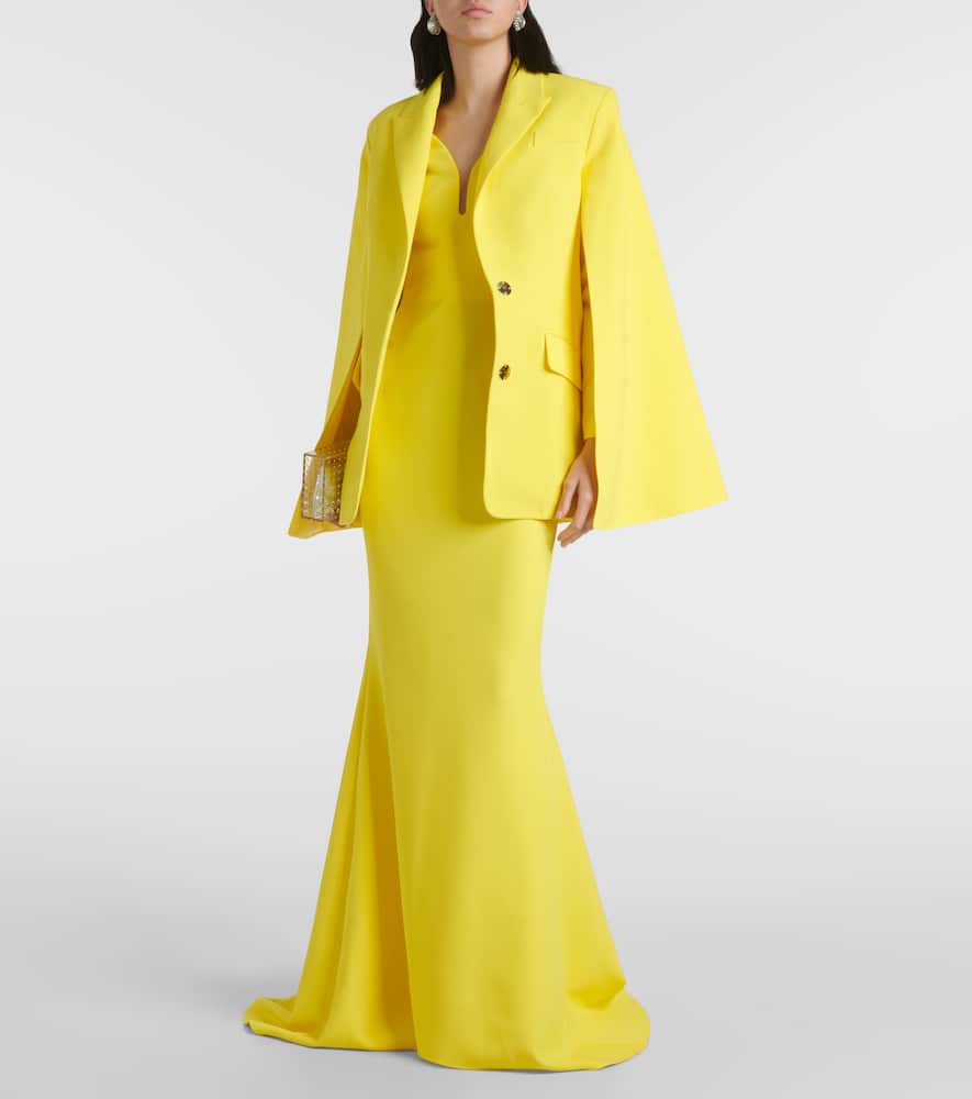 Hadley caped crêpe blazer