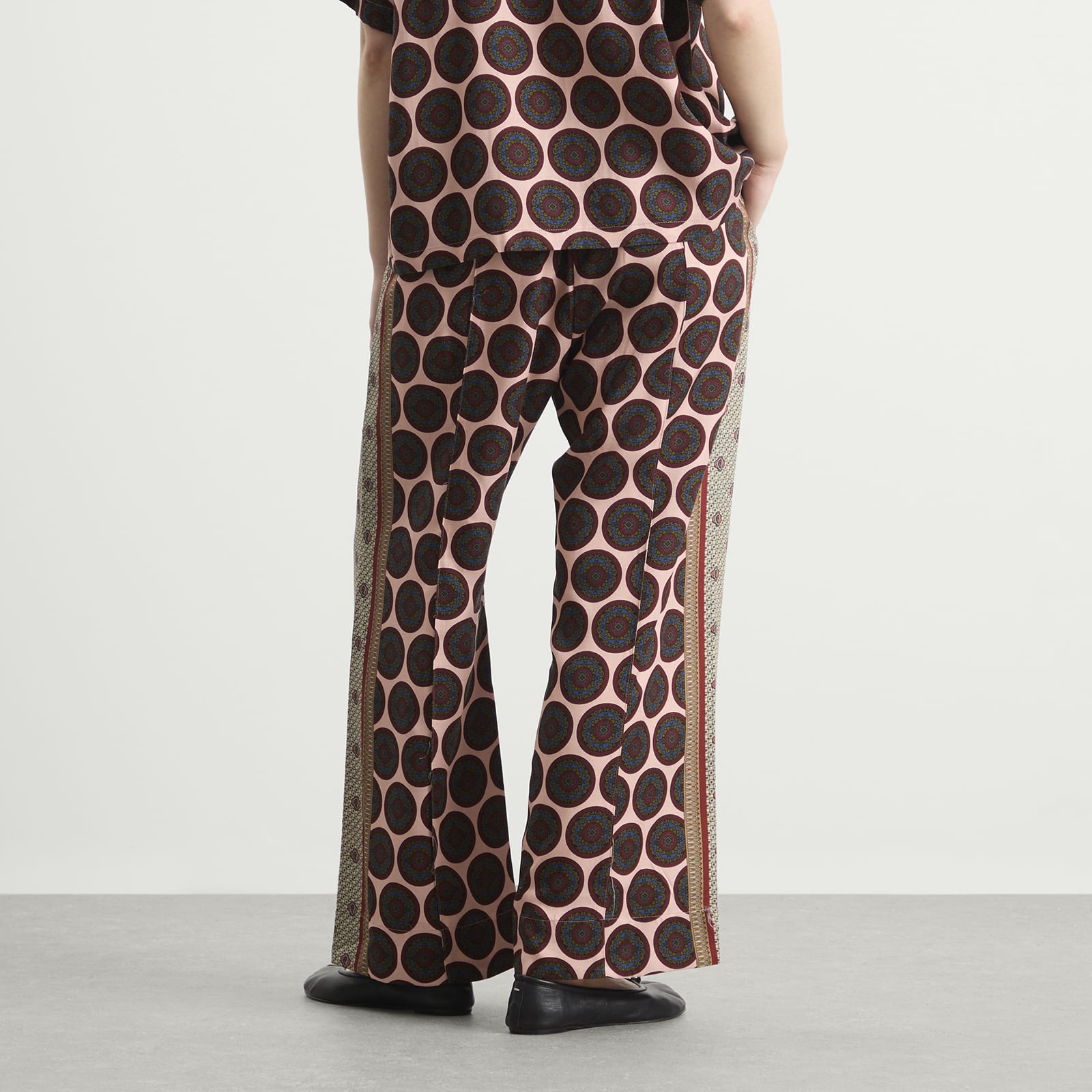 Women's TOGA Inner Print Trousers in Light Pink