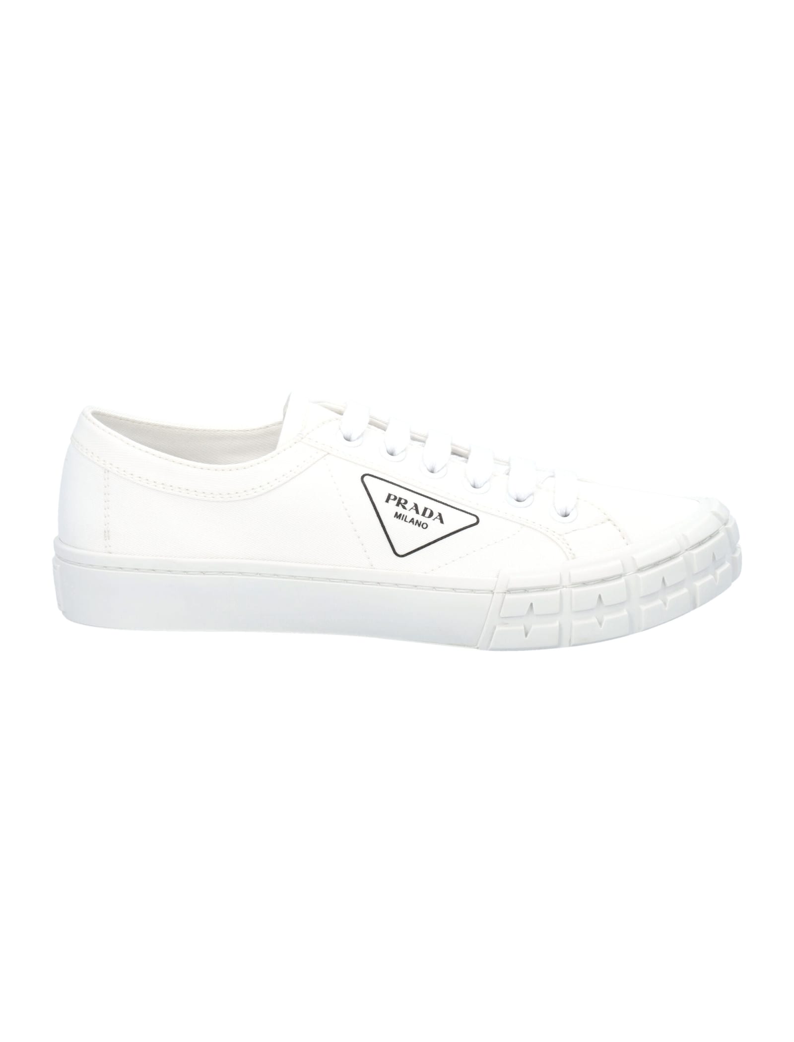 Gabardine high top trainers