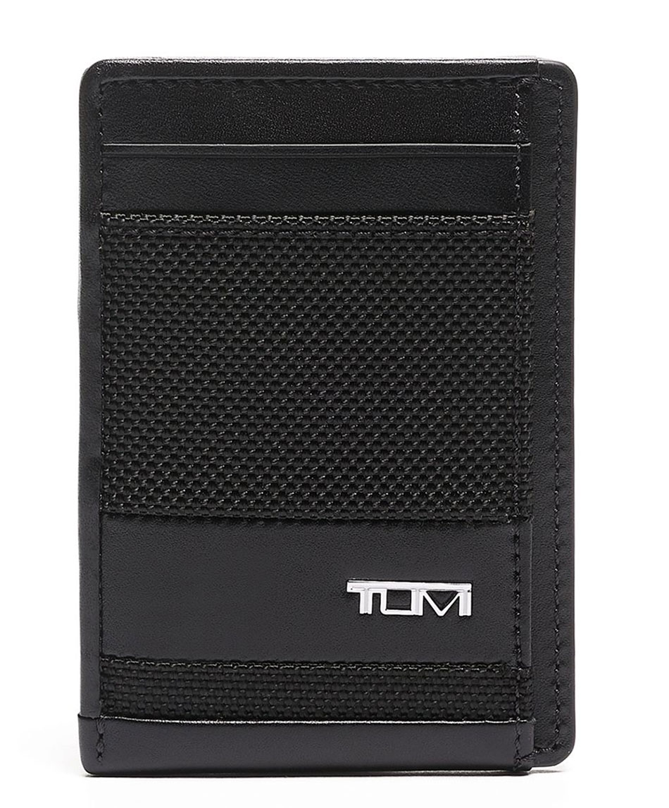 Alpha Black Money Clip Card Case