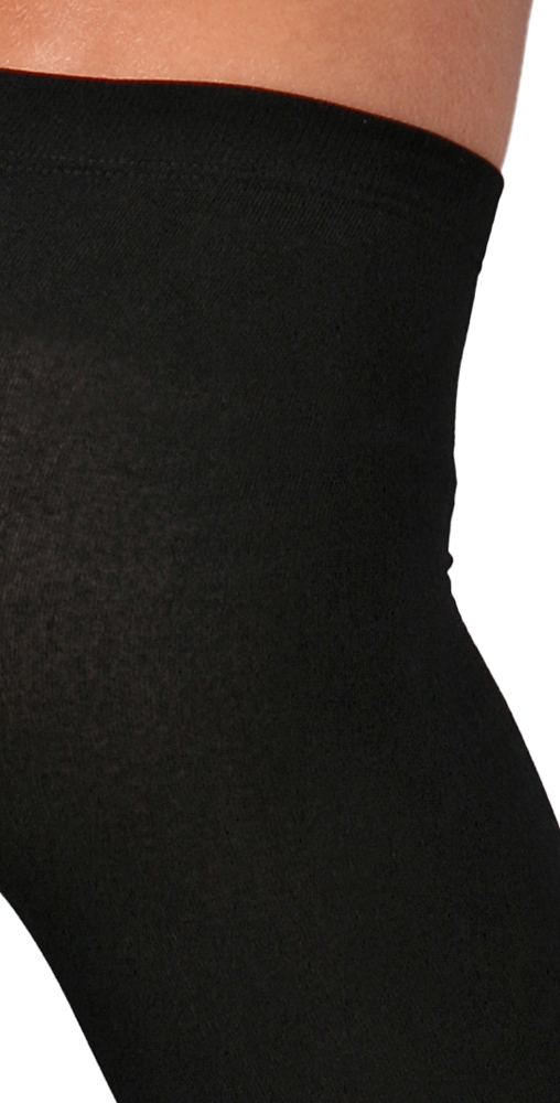 Fleece Lined Tights with Stirrups Black 