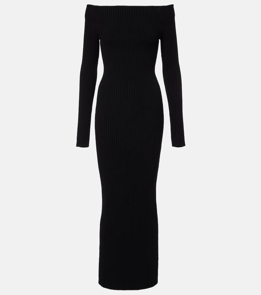 Wool and cashmere-blend maxi dress