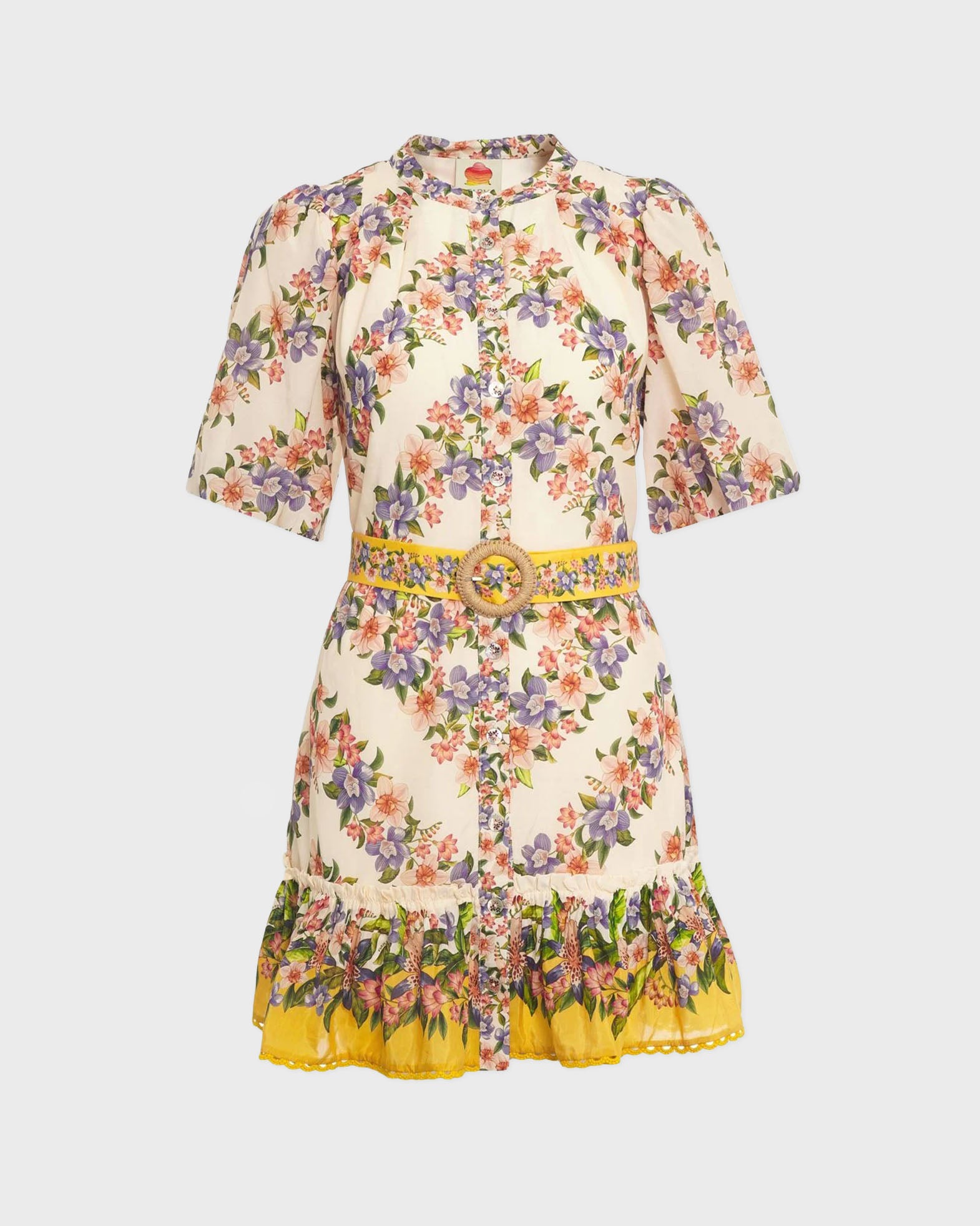 FARMRIO Dress Hilo Stripes Mini Sand