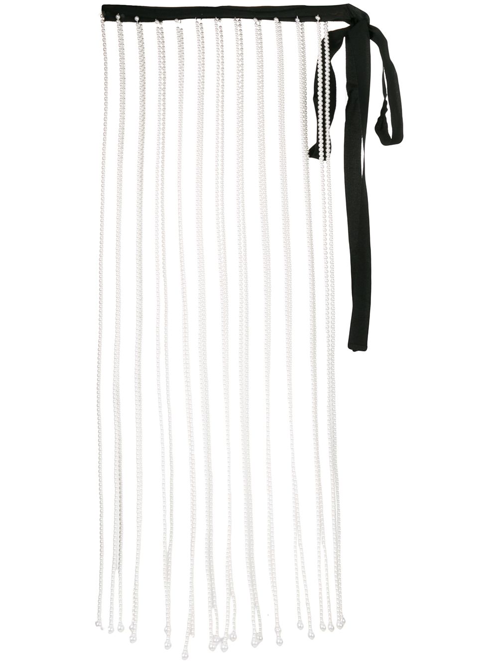 Pearl fringe skirt - Neutrals