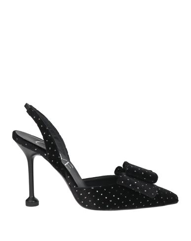 Ovyé Playlist Woman Pumps Black Size 7 Leather, Textile fibers