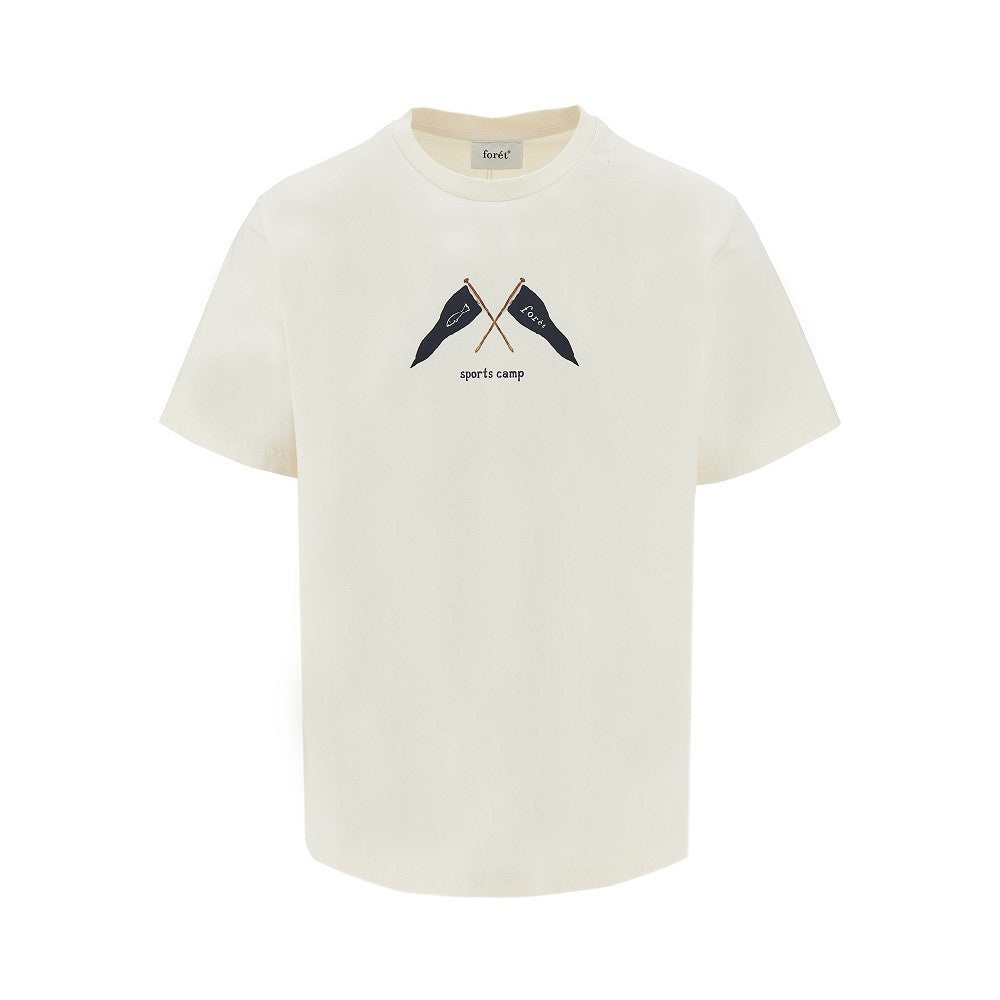 FORET 'Pennant' printed T-shirt Man S