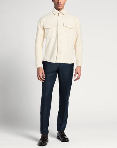 Man Shirt Ivory Size L Recycled cotton, Cotton