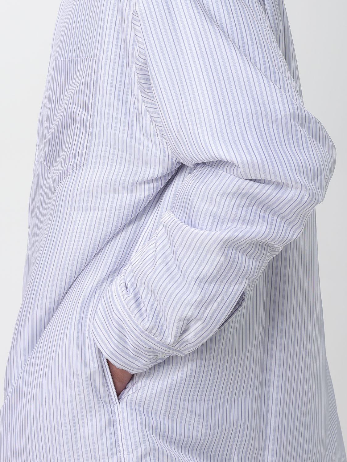 Overshirt Imbottita A Righe