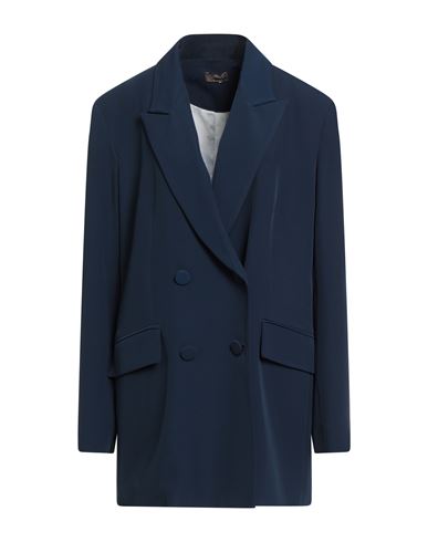 Olla Parég Woman Blazer Midnight blue Size 10 Polyester, Elastane