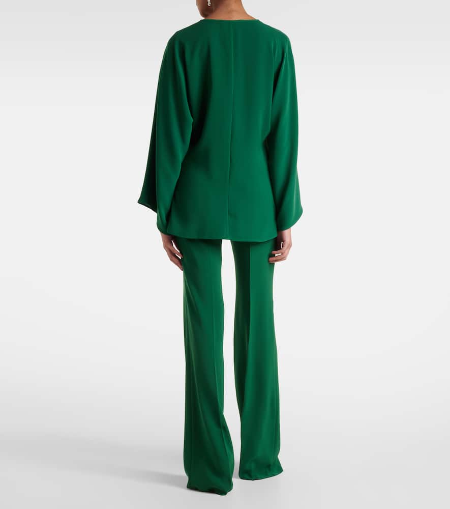 Umile crystal-embellished cady blouse