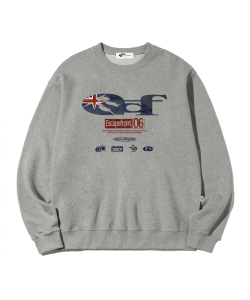 British Vintage ESCF Logo Collage Print Sweatshirt