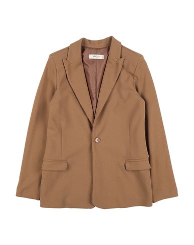 Girl Kid Girl Blazer Camel Size 12 Polyester, Elastane