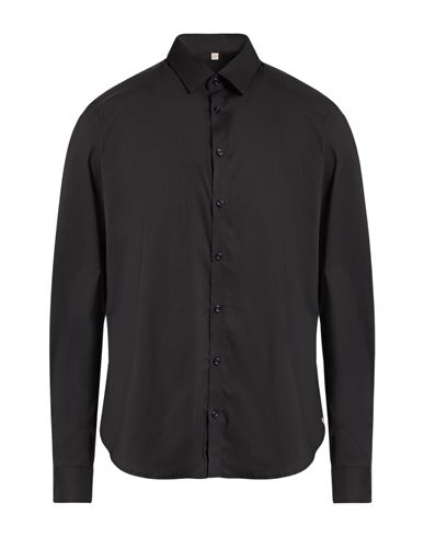 Man Shirt Black Size 16 ½ Cotton, Polyamide, Elastane