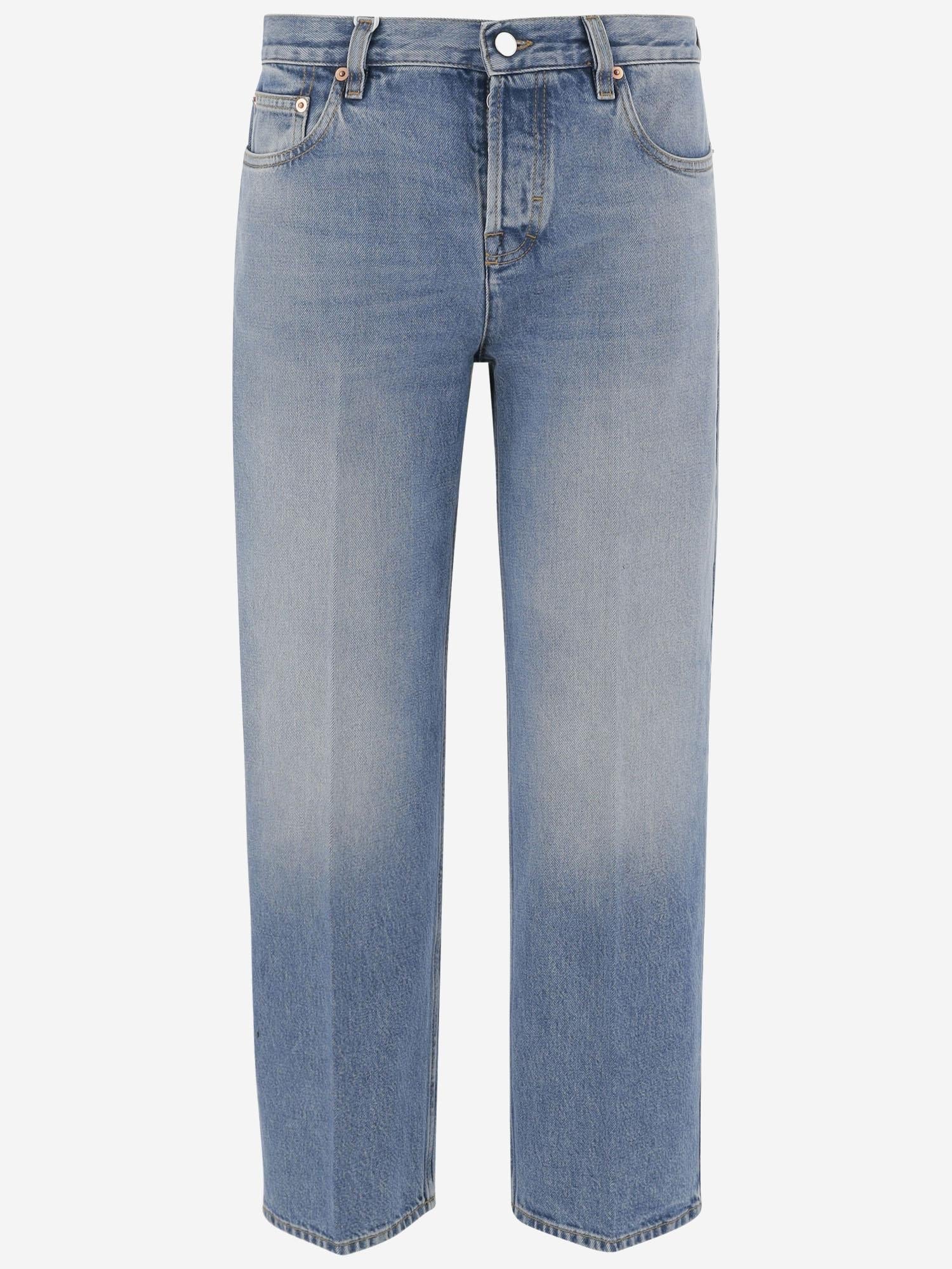 Cotton Denim Jeans — Blue
