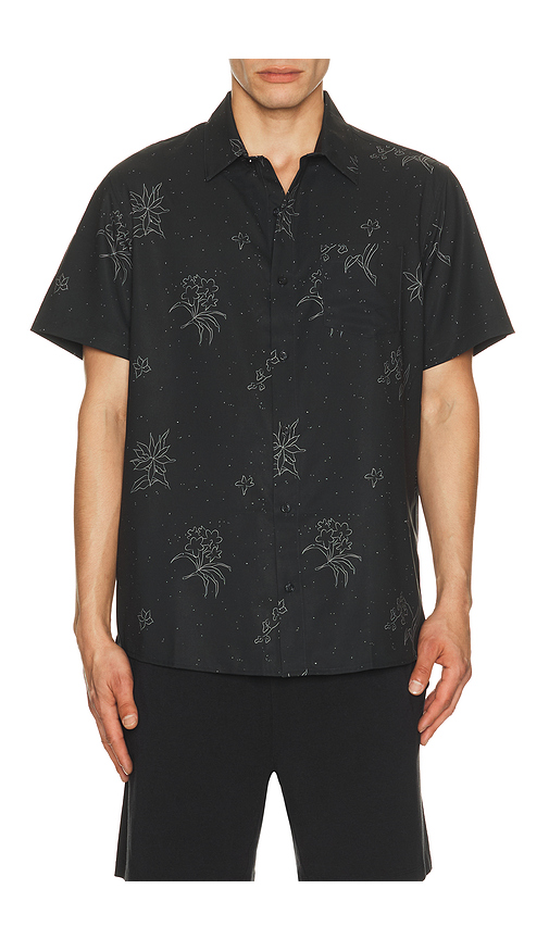 TravisMathew Techwoven Holding Court Shirt in Black. S. Also in M